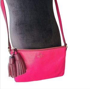 Kate Spade Reservoir Road Carolyn Nightlife Bag Hot Pink EUC Barbie Valentines